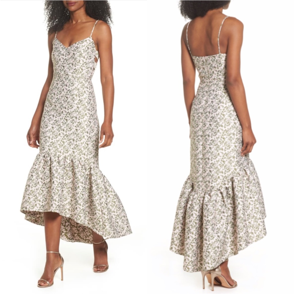 Jill Stuart Jacquard High/Low Midi Dress - Picture 1 of 7